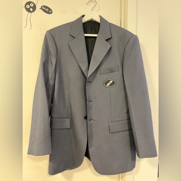 Brand new We11done suit jacket-blue gray OS - Picture 3 of 5